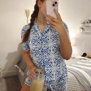 Pattern Pajama Set